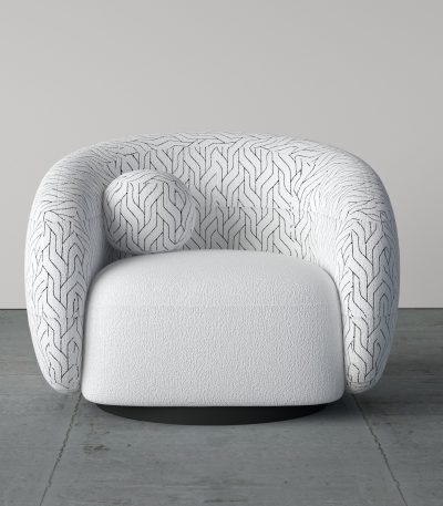 1 SEATER (DT PLUSH DESIGN CHENILLE & BOUCLE FUSION COLOR 10 A) 1