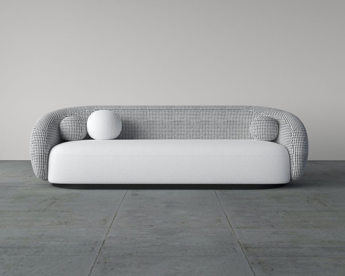 3 SEATER (DT PLUSH DESIGN CHENILLE & BOUCLE FUSION COLOR 08 A) 1