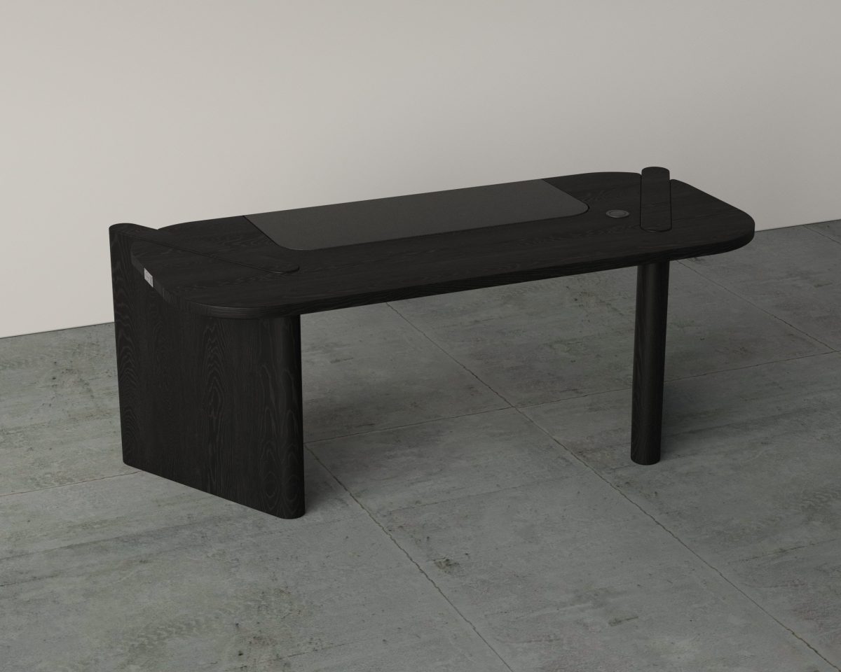 BLACK VENEER DESK (01)