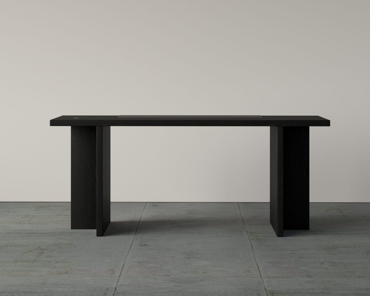 BLACK VENEER DESK (03)