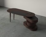 DARK WALNUT VENEER DESK (02)