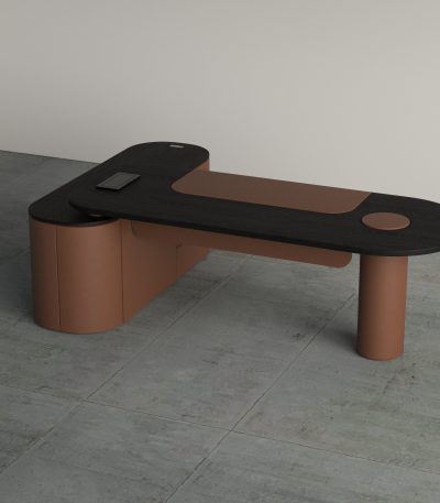 LATHER AND BLACK VENEER LEFT (01)