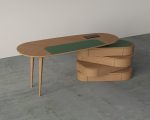 NATURAL VENEER DESK (01)
