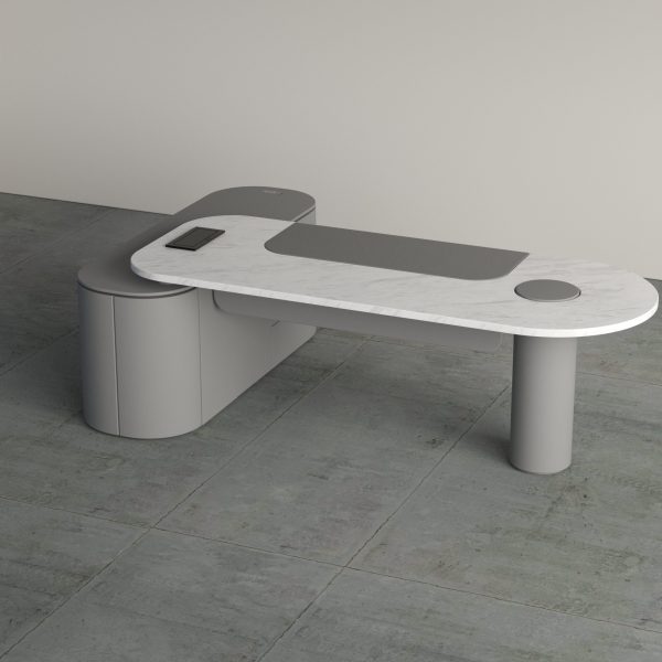 WHITE IBIZA MARBLE AND RAL 9006 LEFT (01)