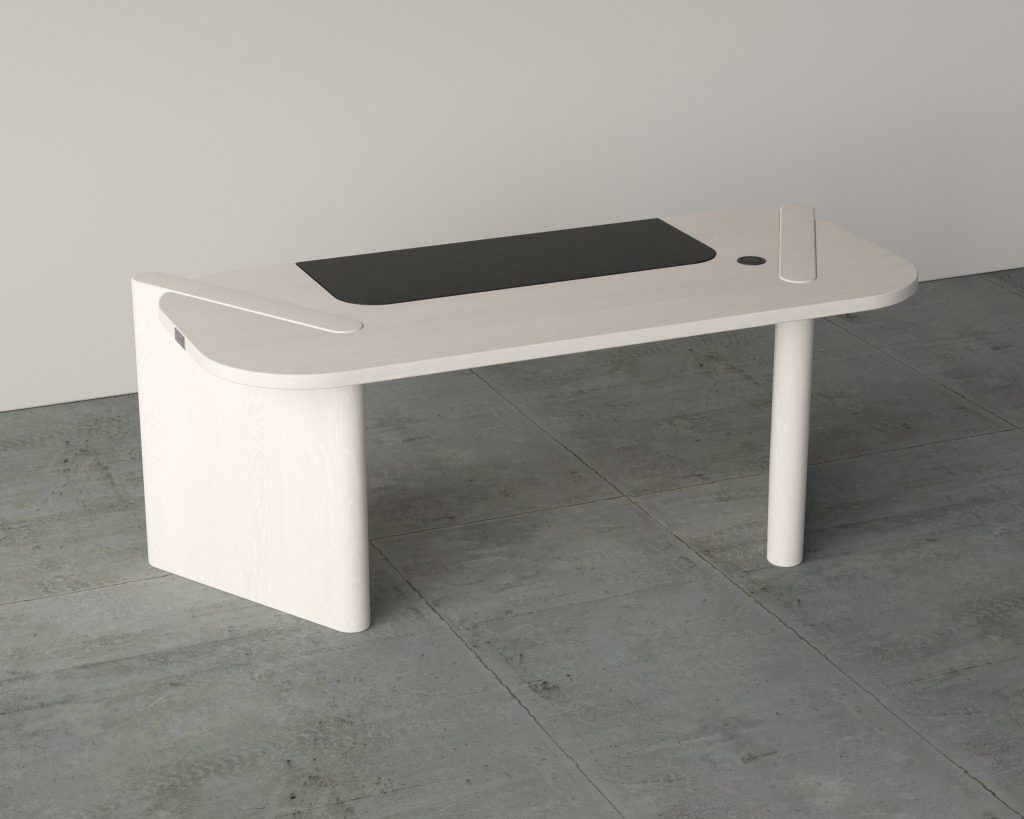 WHITE VENEER DESK (01)